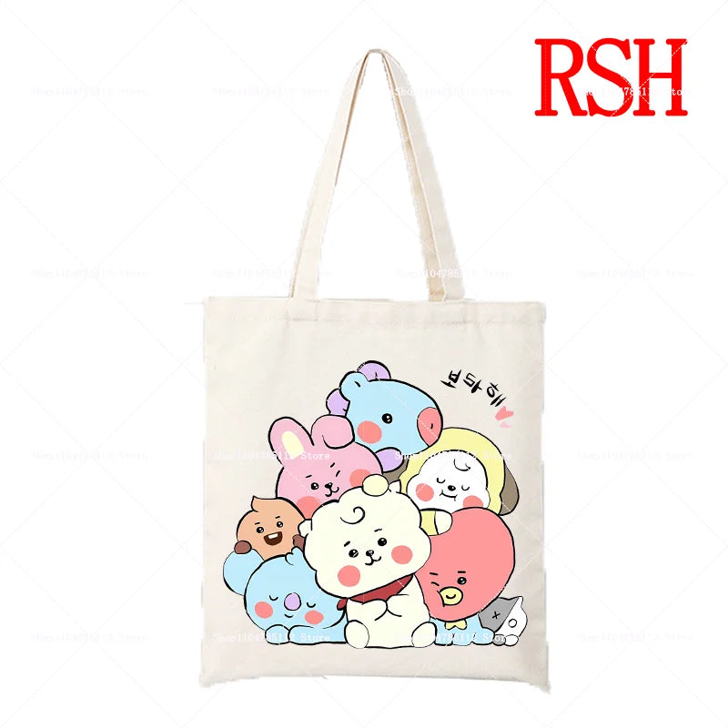 BT21 Tata Tote Bag — Official V Canvas Bag