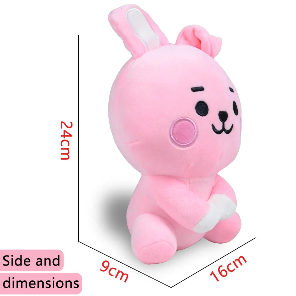 Peluche Cooky BT21 grand format 24 cm — dimensions officielles
