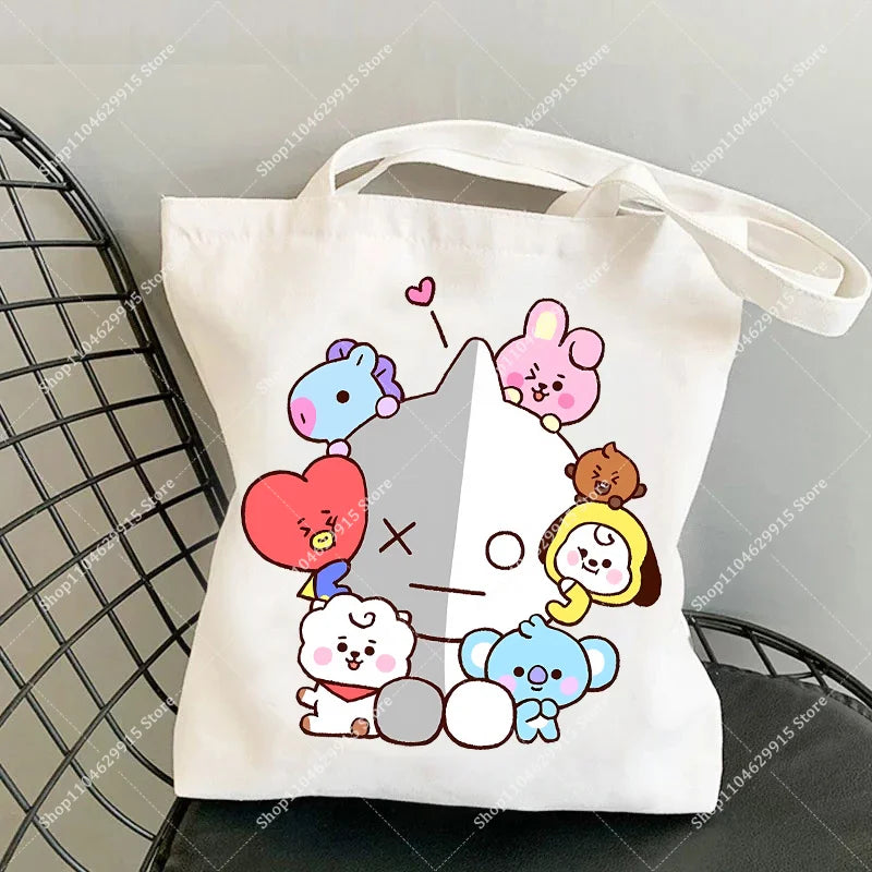 BT21 RJ Tote Bag — Official Jin Alpaca Canvas Bag