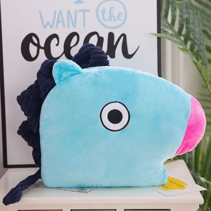 Mang BT21 cushion plush — kawaii masked horse pillow by J-Hope (BTS)