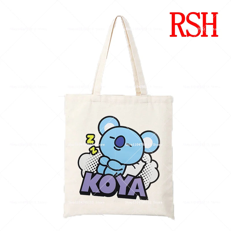 BT21 Van Doodle Tote Bag — Official Van Canvas Bag