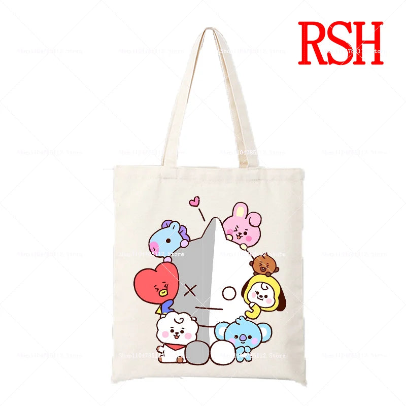 BT21 RJ Tote Bag — Official Jin Alpaca Canvas Bag