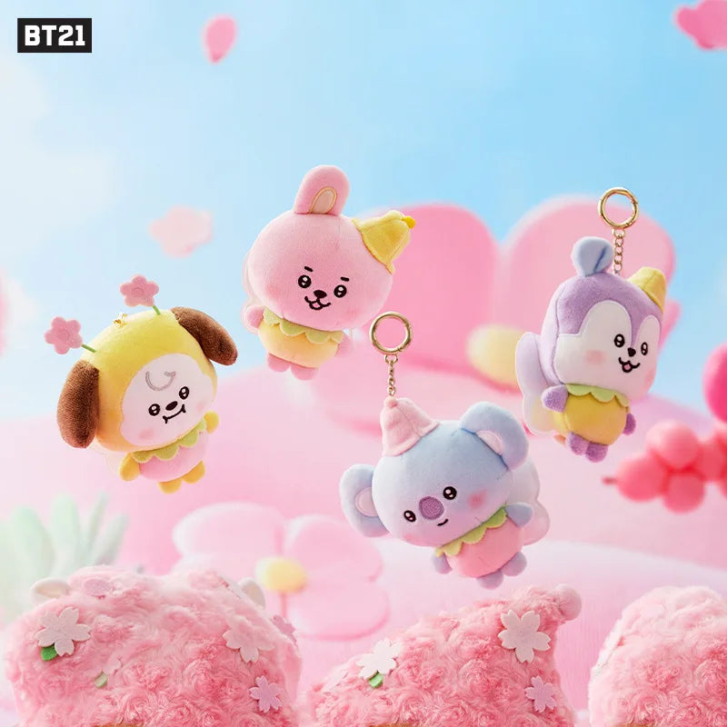 Chimmy BT21 keychain side view — official K-pop accessory LINE FRIENDS