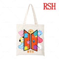 BT21 Kawaii Tote Bag — Official Cute Characters Canvas Bag