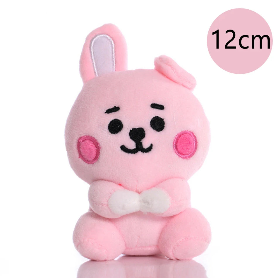 Peluche Cooky BT21 petit format 12 cm — lapin rose BTS