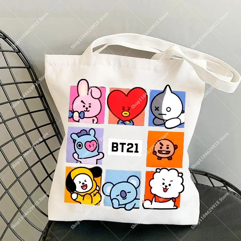 BT21 RJ Tote Bag — Official Jin Alpaca Canvas Bag