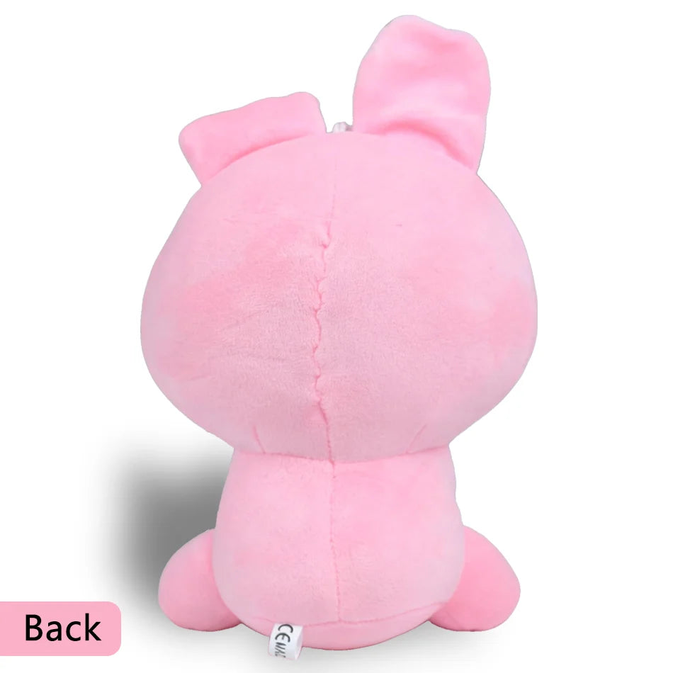 Peluche Cooky BT21 vue de dos — lapin rose officiel BTS