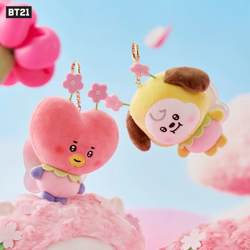 Tata BT21 keychain side view — official K-pop accessory LINE FRIENDS