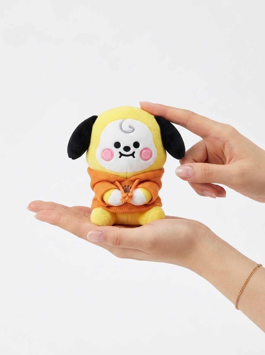 Chimmy BT21 Mini Plush — Official Jimin Yellow Puppy Stuffed Animal