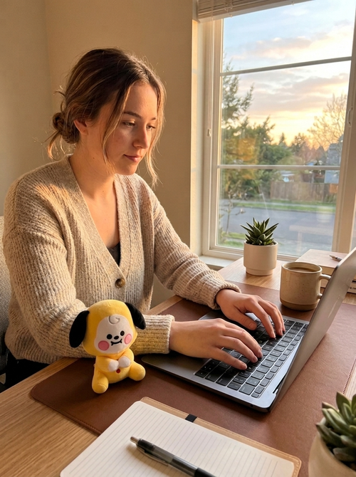 Chimmy BT21 Plush — Official Jimin Yellow Puppy Stuffed Animal