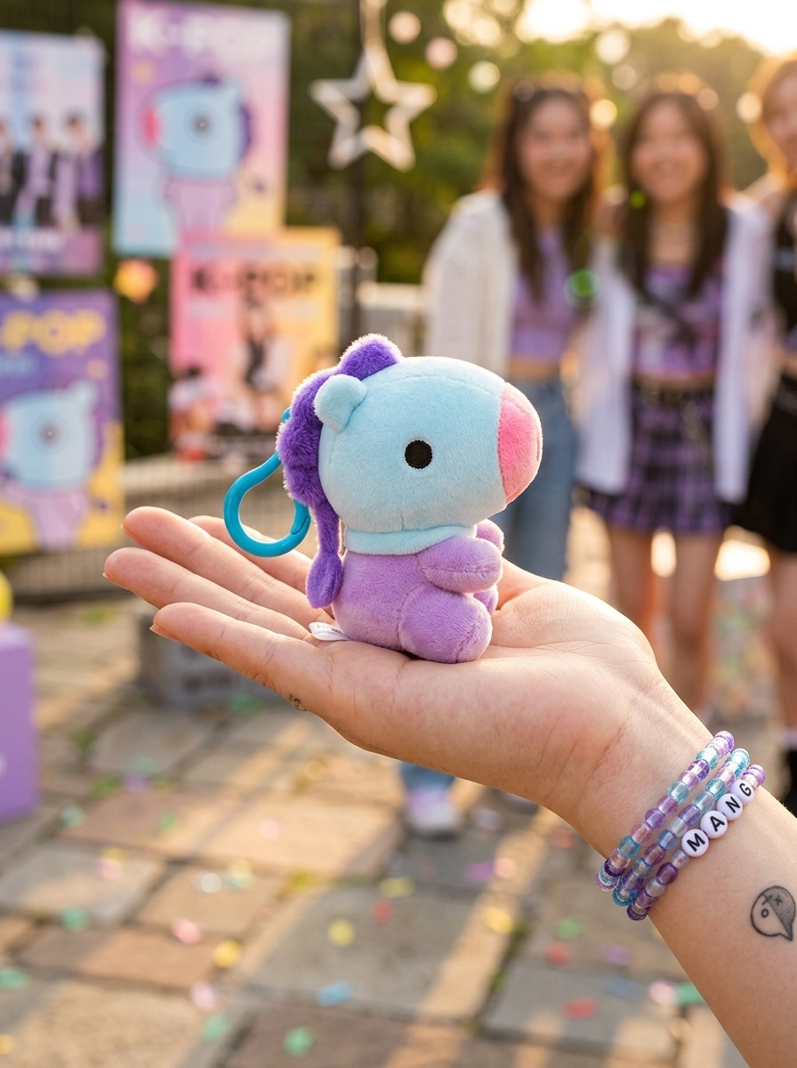 Mang BT21 Mini Plush — Official J-Hope Masked Horse Stuffed Animal