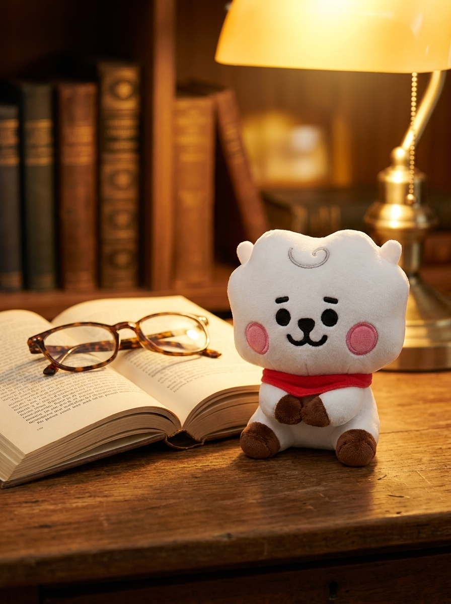 RJ BT21 Mini Plush — Official Jin Alpaca Stuffed Animal