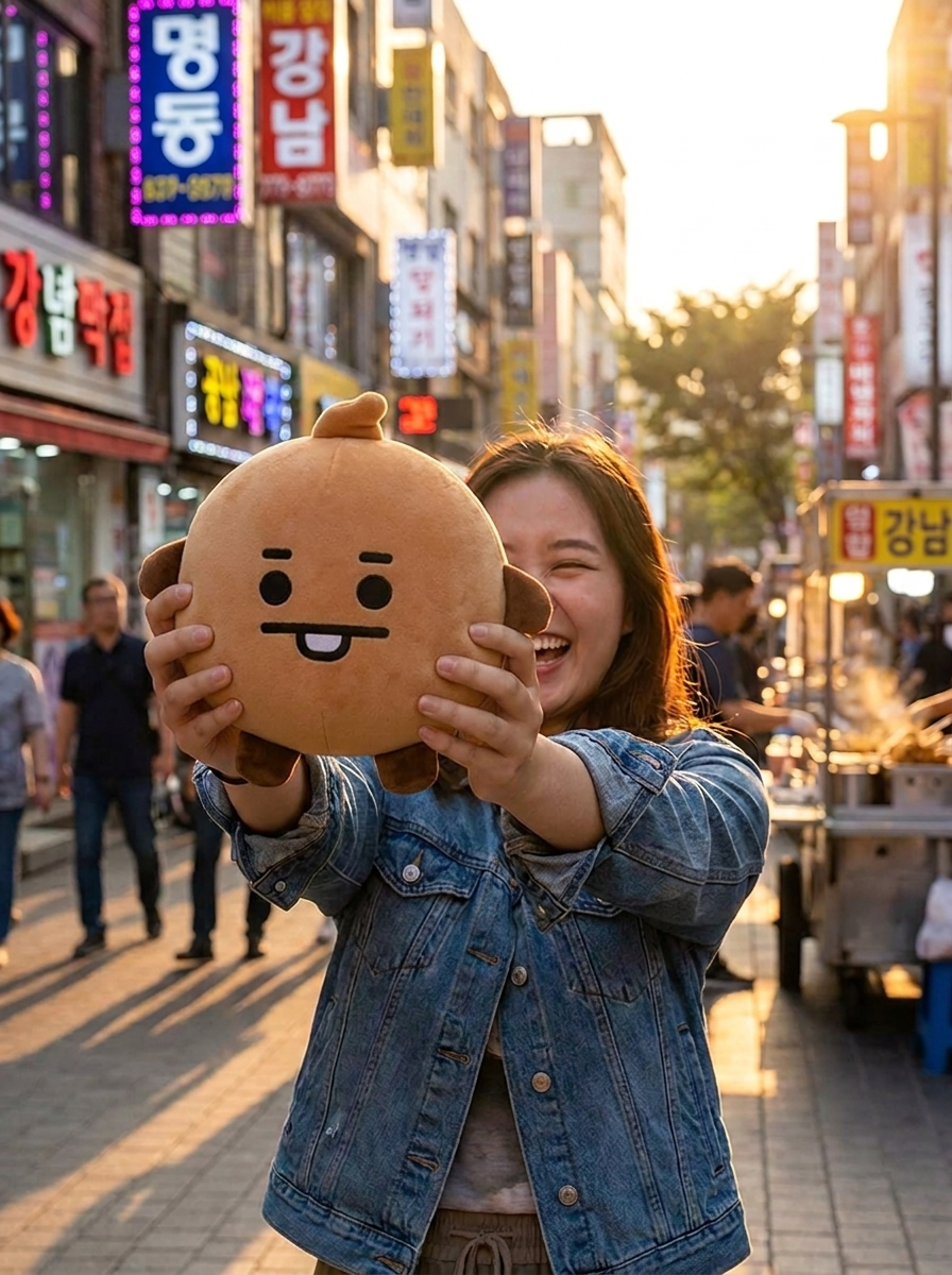 Shooky BT21 Plush — Official Suga Cookie Stuffed Animal