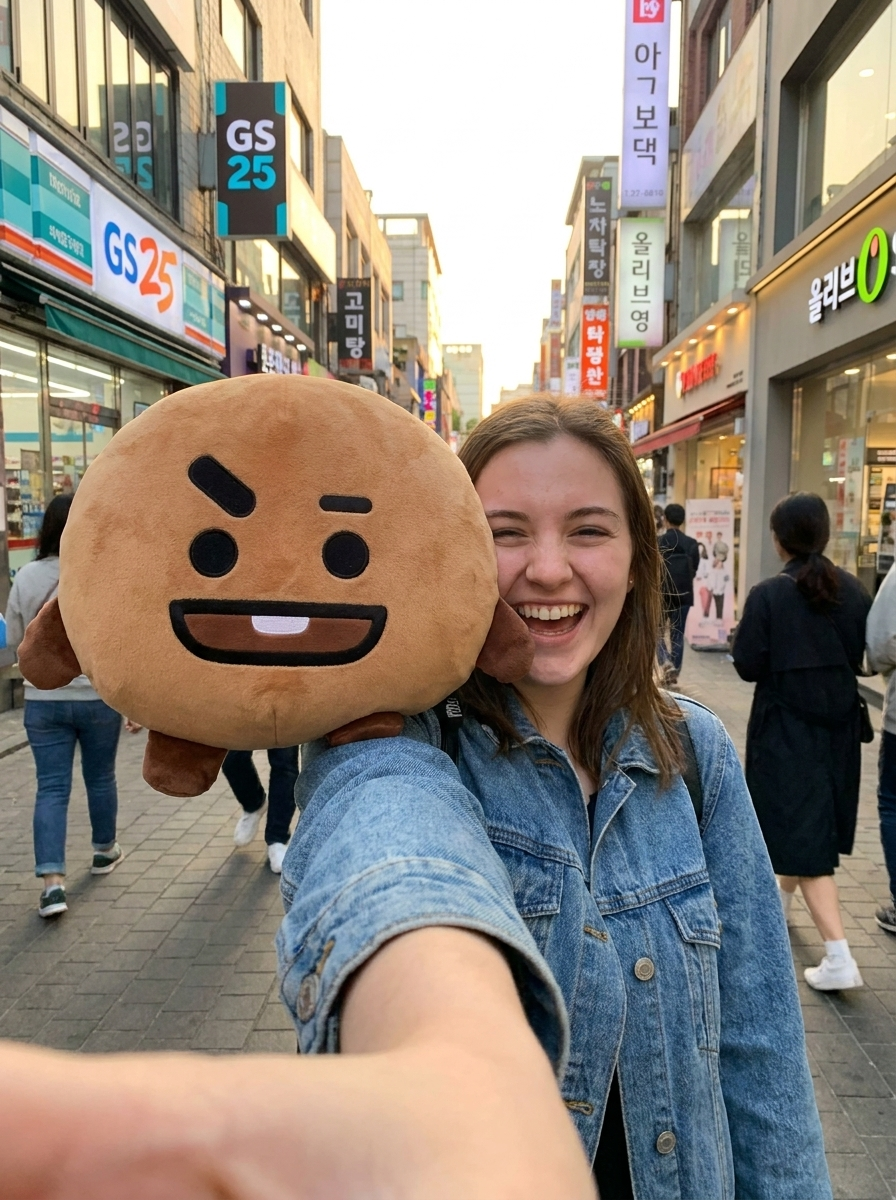 Shooky BT21 Plush Pillow — Official Suga Cookie Kawaii Cushion